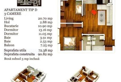 Apartament cu 3 camere de inchiriat in Olimpic, Bd Garii - 20