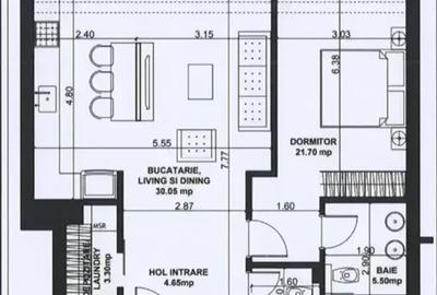 Apartament cu 2 camere decomandat, mobilat în Aviației - 13