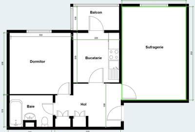 Apartament cu 2 camere decomandat, mobilat în Est - 2
