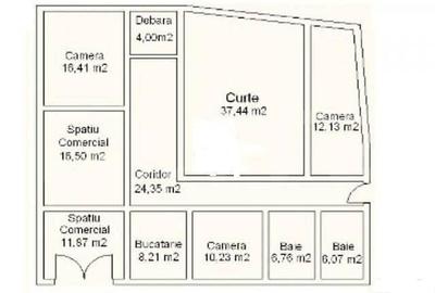 Spatiu comercial 5 camere 116 mp utili cu un vad excelent, zona centrala Sebes - 7