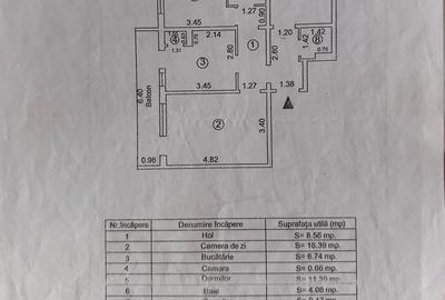 Apartament cu 3 camere decomandat în Central - 2