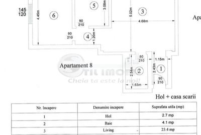 Apartament cu 2 camere, 61.6 mp - Zona 5 Drumuri - loc de parcare ! - 8