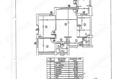 Apartament cu 3 camere semidecomandat în Central - 5