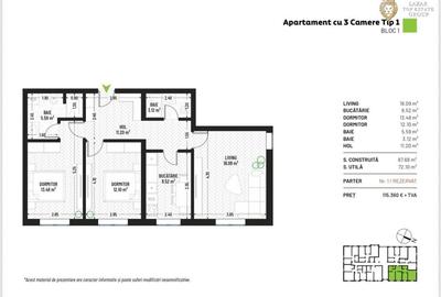 Apartament 3 camere Nou Direct Dezvoltator - 34
