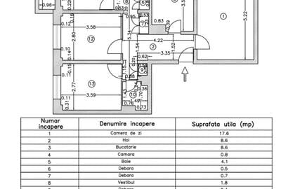 Apartament cu 4 camere decomandat, mobilat în Brâncoveanu - 13