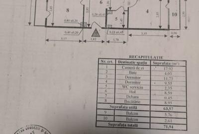 Apartament cu 3 camere decomandat, mobilat în Basarabia - 17