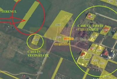 Teren de 2000 mp, în Brănești - 1