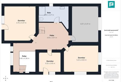 Casă individuală cu 6 camere cu Teren 1013 Mp în Central - 31