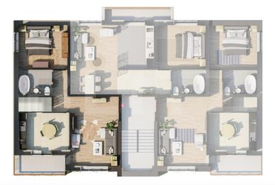 Apartament deco 2 camere in ansamblu rezidential, 57 mp, zona Ford - 9