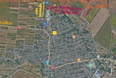 Teren intravilan 9970 mp , com. Chirnogi, jud. Calarasi (situat la 50-60 km de Bucuresti) - 1