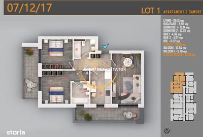 Apartament cu 3 camere decomandat în Titan - 1