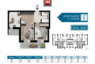 Apartament 2 camere , faza 4 Maniu 141 - 1