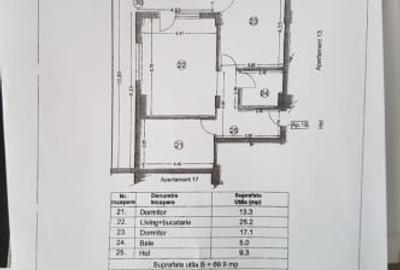 VEDERE LA MARE / MAMAIA NORD / AP 3 CAMERE /92 M /PARCARE /MOBILAT/1290 e m²UTIL - 3