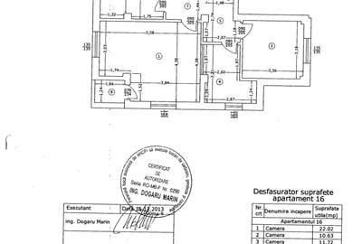 Apartament cu 3 camere decomandat în Central