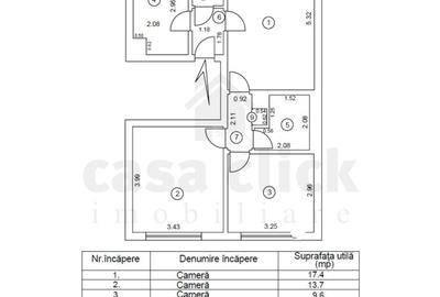 Apartament cu 3 camere semidecomandat în Central - 10