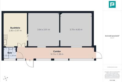 Apartament cu 2 camere semidecomandat în Aradul Nou - 2