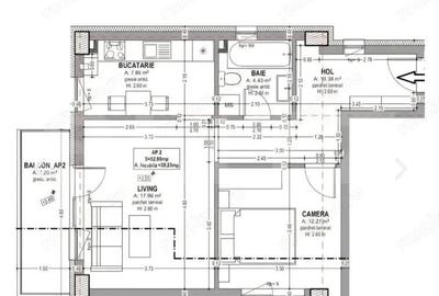 Apartament cu 2 camere semidecomandat în Central - 1