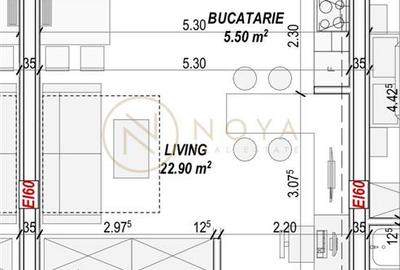 Garsonieră decomandată, mobilată în Pipera - 2