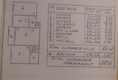Apartament cu 3 camere semidecomandat în Pajura - 11