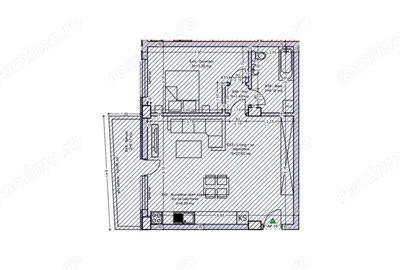 Apartament cu 2 camere decomandat în Mangalia - 4