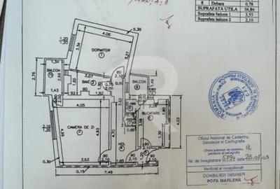 Apartament cu 2 camere decomandat în Ultracentral