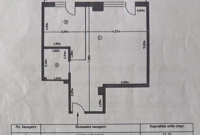 Apartament cu 2 camere semidecomandat în Prundu