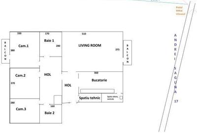 Apartament cu 4 camere decomandat, mobilat în Dorobanților - 6