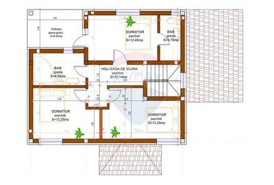 Casa cu 4 camere de vanzare, Jucu de Sus, Frasinului Nr.6 Semifinisat - 14