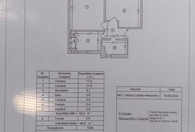 Apartament cu 2 camere decomandat în Cantemir