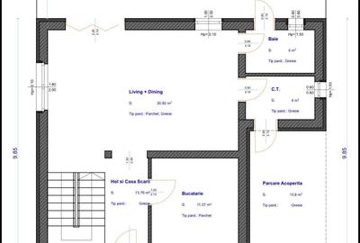 Casă cu 4 camere în Central - 5