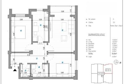 Apartament cu 3 camere în Valea Lupului - 2