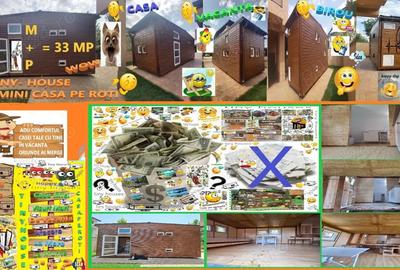 Tiny House Mini Casa Mobila Pe Roti Rulota Hambar Din Lemn Birou Afacere Din Poveste - 3