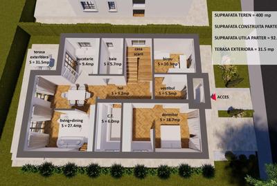 Teren intravilan de 400 mp, în Săftica - 9