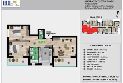 Apartament cu 2 camere decomandat în Nord - 6