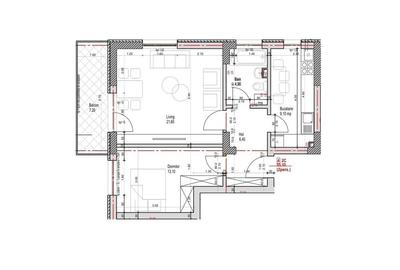 Apartament 2 Camere Decomandat Sector 4 Grand Arena 62.3Mp - 1