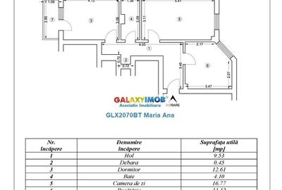 Apartament 2 camere, 57.69 mp. etaj 2, Nicolae Iorga! - 15