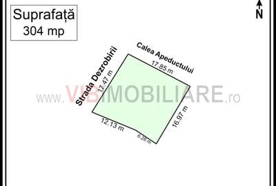 Teren de vanzare - Militari, Dezrobirii | 304 mp | Deschidere 17 m | Utilitati - 4