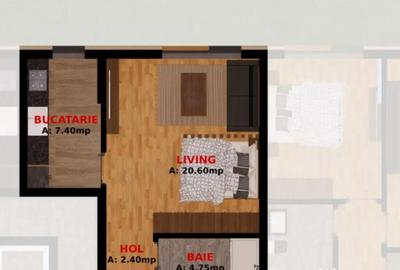 Apartament cu 2 camere decomandat în Dobroești - 4