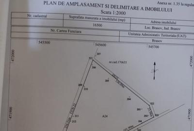 Teren de 16500 mp, în Central