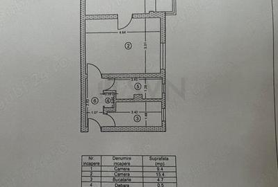 Apartament cu 2 camere semidecomandat în Central - 10