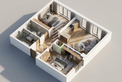 Apartament cu 3 camere semidecomandat, mobilat în Mărăști - 1