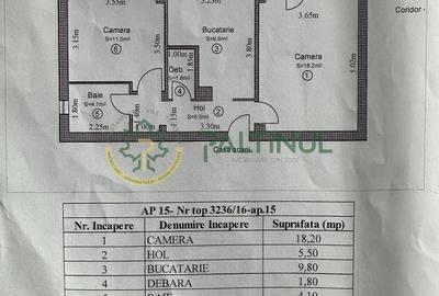 Apartament cu 2 camere decomandat, mobilat în Central - 14