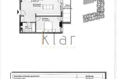 Apartament cu 2 camere semidecomandat, mobilat în Central - 6
