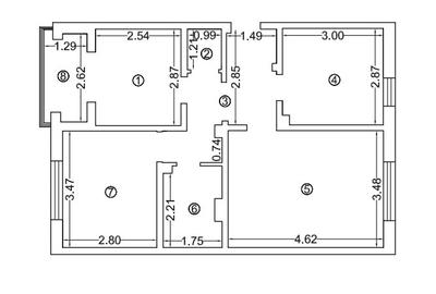 Apartament cu 3 camere decomandat, mobilat în Poarta 6 - 20
