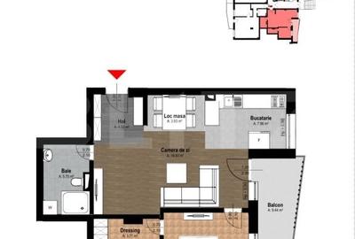 Apartament cu 2 camere în Sânmartin