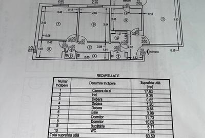 Apartament cu 3 camere decomandat în Tudor Vladimirescu