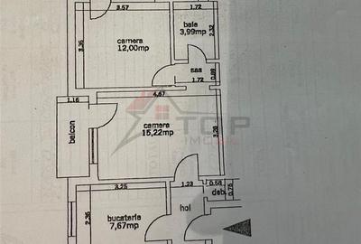 Apartament cu 2 camere semidecomandat în Podu Roș - 2