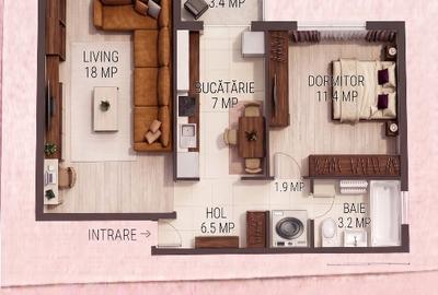 Apartament cu 2 camere decomandat în Gheorgheni