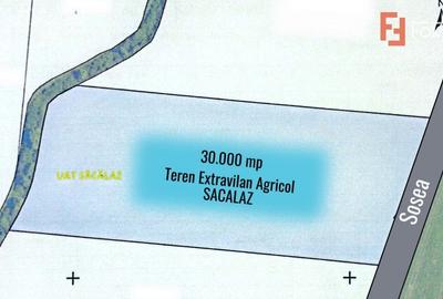 Teren agricol extravilan de 30000 mp, în Săcălaz - 3