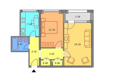 Apartament cu 2 camere decomandat în Dorobanți - 2